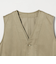 キュプラブレンド Vネック ベスト