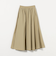 ボリューム ギャザー フレア スカート