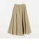 ボリューム ギャザー フレア スカート