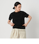 コットンナイロン天竺 シアー クルーネック ショートスリーブTシャツ