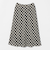 メッシュ ナロー フレア チェック スカート