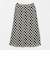 メッシュ ナロー フレア チェック スカート