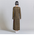 リブニット フレア ワンピース