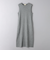 W メランジ ロングワンピース