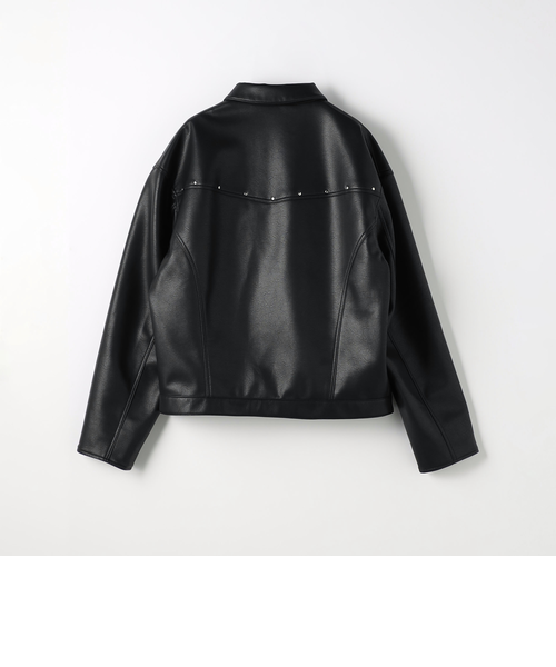 ユナイテッドアローズ  レザージャケット レザーライク ジップ ジャケット｜ユナイテッドアローズ アウトレット