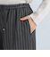 ラメ ストライプ ドロスト パンツ