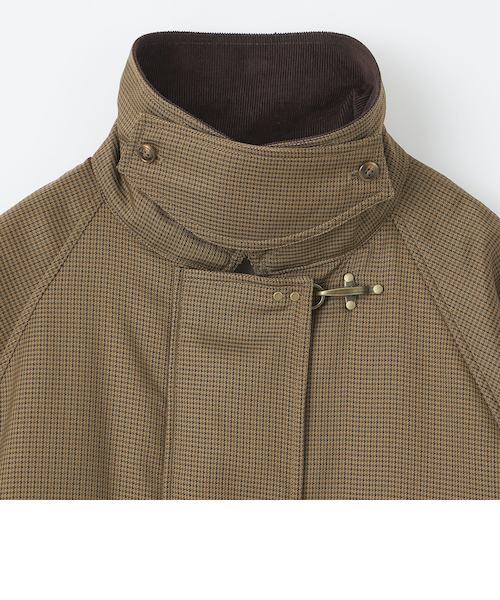 kinoko.さん×GLR ガンクラブチェック柄ファイヤーマンコートユニセックス kinoko.さん×GLR or＞ガンクラブチェック柄 ファイヤーマン コート