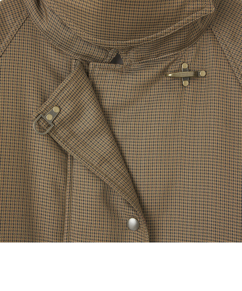 kinoko.さん×GLR ガンクラブチェック柄ファイヤーマンコートユニセックス kinoko.さん×GLR or＞ガンクラブチェック柄 ファイヤーマン コート