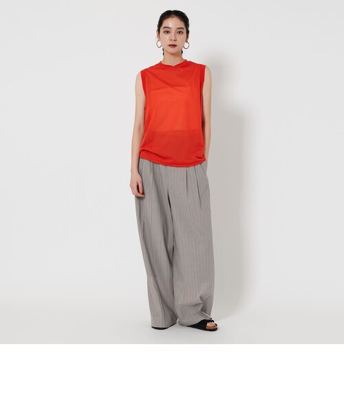 コットンシアーストライプ タックパンツ｜ユナイテッドアローズ  