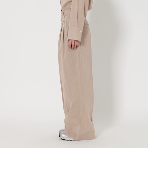 コットンシアーストライプ タックパンツ｜ユナイテッドアローズ  