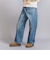 ダメージ ラップワイド デニムパンツ