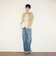 ダメージ ラップワイド デニムパンツ