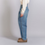 ダメージ ラップワイド デニムパンツ