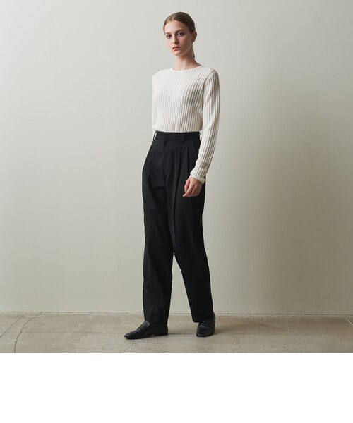【美品】Steven Alan 2タック ワイド トラウザーズ パンツ S Steven Alan＞フロント タック トラウザーズ｜ユナイテッドアローズ