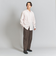 レトロ ツイル ノープリーツ ストレート パンツ