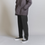 トリコチンツイル 1プリーツ テーパード パンツ ‐ウォッシャブル‐