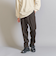 トリコチンツイル 1プリーツ テーパード パンツ ‐ウォッシャブル‐