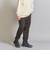 トリコチンツイル 1プリーツ テーパード パンツ ‐ウォッシャブル‐