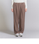 裏起毛ヘリンボーン タックワイドパンツ -ウォッシャブル-