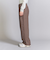 裏起毛ヘリンボーン タックワイドパンツ -ウォッシャブル-