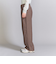 裏起毛ヘリンボーン タックワイドパンツ -ウォッシャブル-