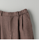 裏起毛ヘリンボーン タックワイドパンツ -ウォッシャブル-