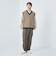 Morley ポリエステル 1プリーツ テーパードパンツ