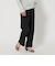 タックゴム ワイドストレート パンツ