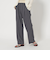タックゴム ワイドストレート パンツ