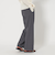 タックゴム ワイドストレート パンツ