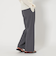 タックゴム ワイドストレート パンツ
