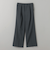 タックゴム ワイドストレート パンツ