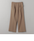 タックゴム ワイドストレート パンツ