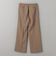 タックゴム ワイドストレート パンツ