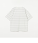 コットン ボーダー クルーネック Tシャツ