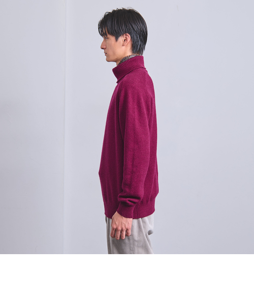 ウール カシミヤ ミドルゲージ タートルネック ニット｜ユナイテッド