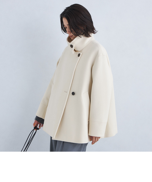 【セール】SENTDALE WOOL スタンドカラー ミドル コート　サイズ36 SENTDALE WOOL スタンドカラー ミドル コート 2