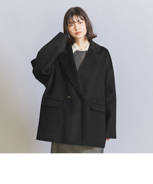 size SHORTあり］リバー テーラード ミドルコート 24年 極上美品