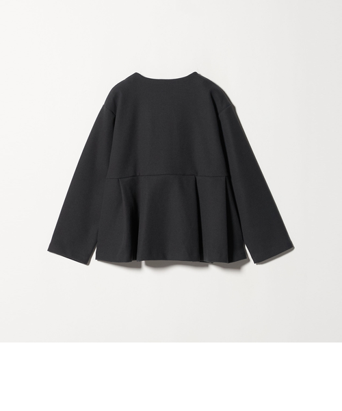 ニットメルトン ペプラム ショートコート ＜A DAY IN THE LIFE