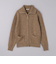 キャメル ミックス ジップアップ ブルゾン