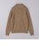 キャメル ミックス ジップアップ ブルゾン