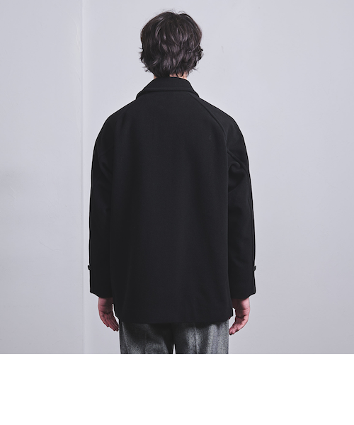 【新作美品】ユナイテッドアローズ　モッサ バルカラー ハーフコート UNITED ARROWS（ユナイテッドアローズ）の「モッサ バルカラー