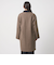 カシミヤブレンド ノーカラーコート ＜A DAY IN THE LIFE＞