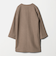 カシミヤブレンド ノーカラーコート ＜A DAY IN THE LIFE＞