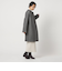 カシミヤブレンド ノーカラーコート ＜A DAY IN THE LIFE＞