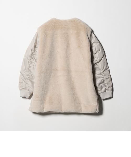 フェイクファー×ナイロン コンビブルゾン ＜A DAY IN THE LIFE