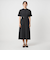 ウエスト ベルト ショートスリーブ ワンピース  -マシンウォッシャブル-