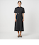 ウエスト ベルト ショートスリーブ ワンピース  -マシンウォッシャブル-