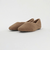 スクエア 2WAY フラットシューズ（ベージュ）