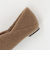 スクエア 2WAY フラットシューズ（ベージュ）